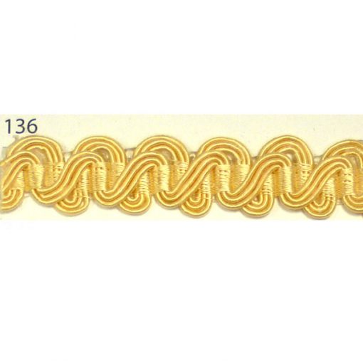Scroll Gimp 136 (Yellowy White)