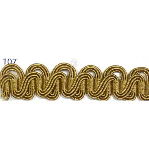 Scroll Gimp 107 (Green Tinted Beige)