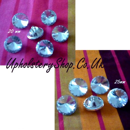 Clear Crystal Buttons (20mm and 25mm)