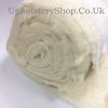White Needled Wool Felt
