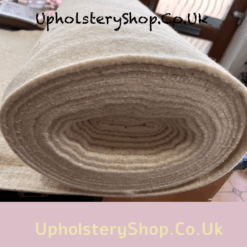 White Needled Wool Felt