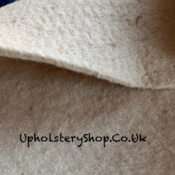 White Needled Wool Felt