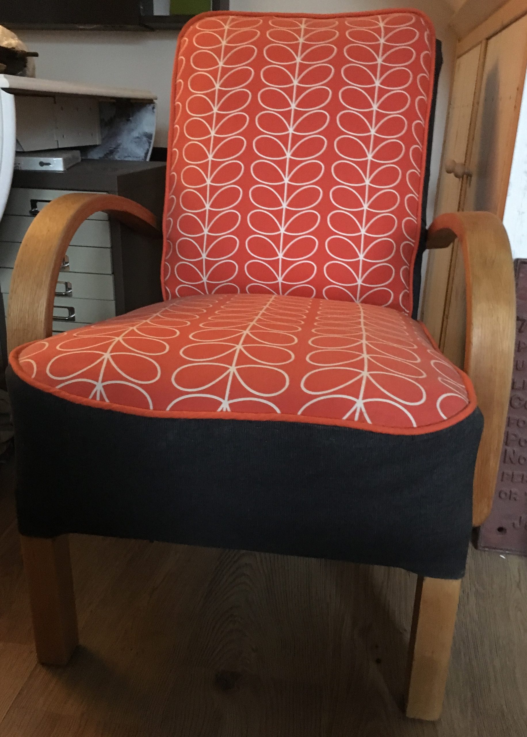 Old wooden discount easy chair