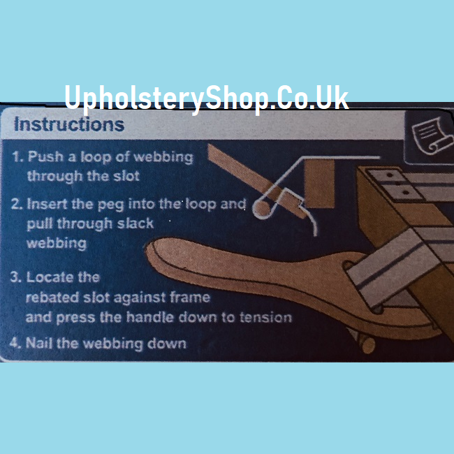How to use the webbing stretcher