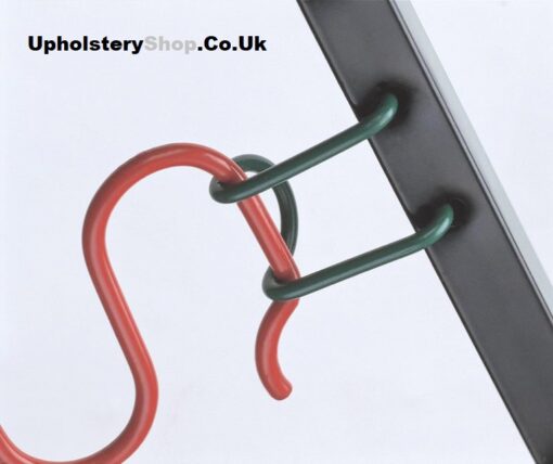 Clips for zigzag springs <small>(Tube Hooks, for metal frame)</small> - Image 2