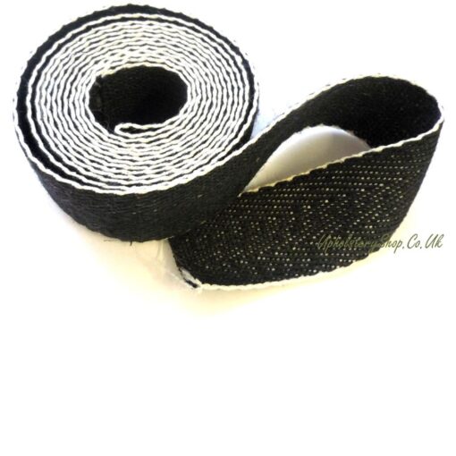 2" Black & White Herringbone Webbing <small>(Standard)</small> - Image 2
