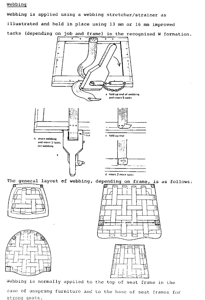 How to use the webbing stretcher